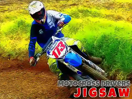 Hra Motocross Drivers Jigsaw online