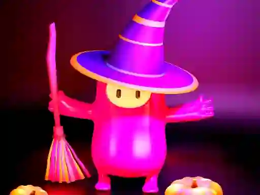 Hra Fall Guys Halloween Puzzle online