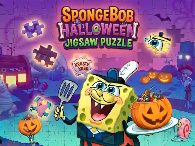 Hra SpongeBob Halloween Jigsaw Puzzle online