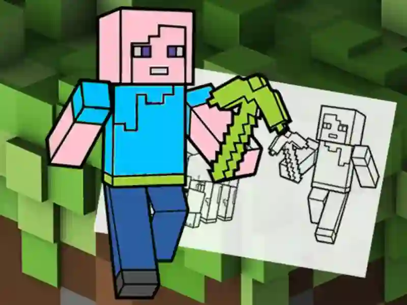 Hra Minecraft Fun Coloring Book online