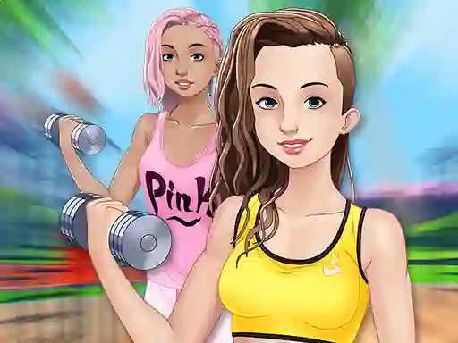 Hra Fitness Girls Dress Up online