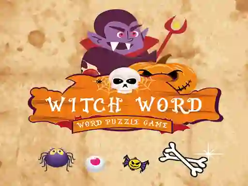 Hra Witch Word Halloween Puzzel Game online