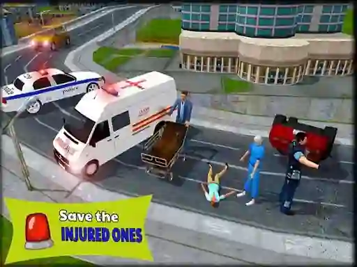 Hra Ambulance Rescue Driver Simulator 2018 online