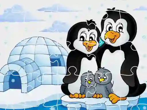 Hra Penguins Jigsaw online