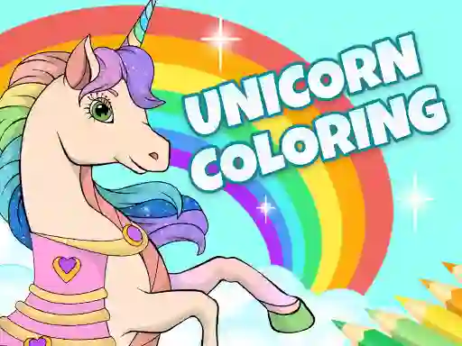 Hra Unicorn Dress Up Coloring Book online