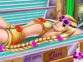 Hra Goldie Princess Tanning online