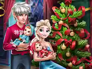 Hra Elsa Family Christmas online