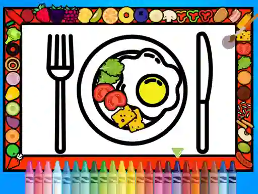 Hra Color and Decorate Dinner Plate online