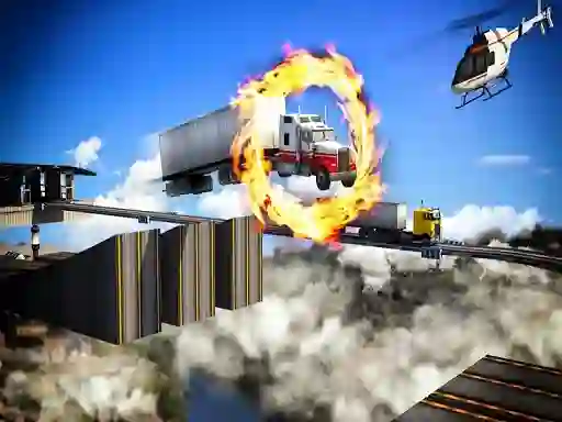 Hra Impossible Truck Driving Stunt Track Parking online
