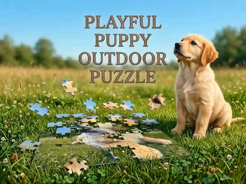 Hra Playful Puppy Outdoor Puzzle online