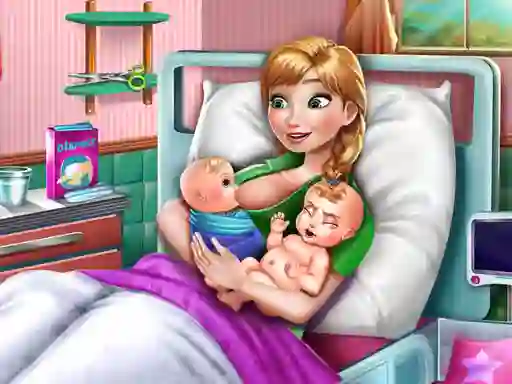 Hra Ice Princess Twins Birth online