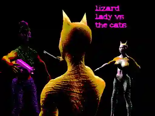 Hra Lizard Lady Vs The Cats online