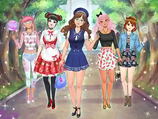 Hra High School Anime Dress Up online