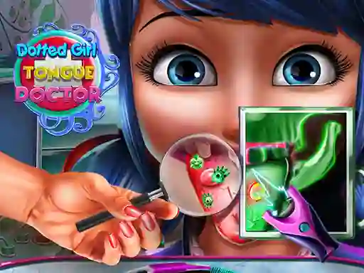 Hra Dotted Girl Tongue Doctor online
