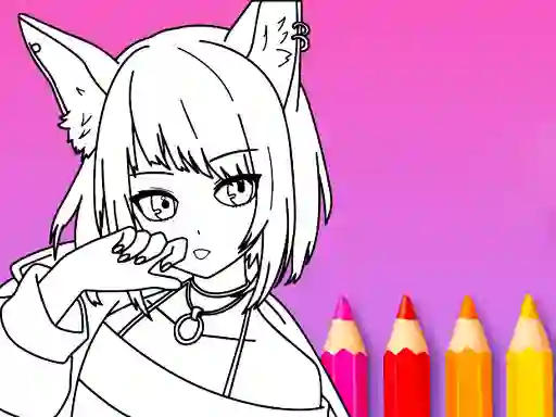 Hra Anime Manga Coloring Book online