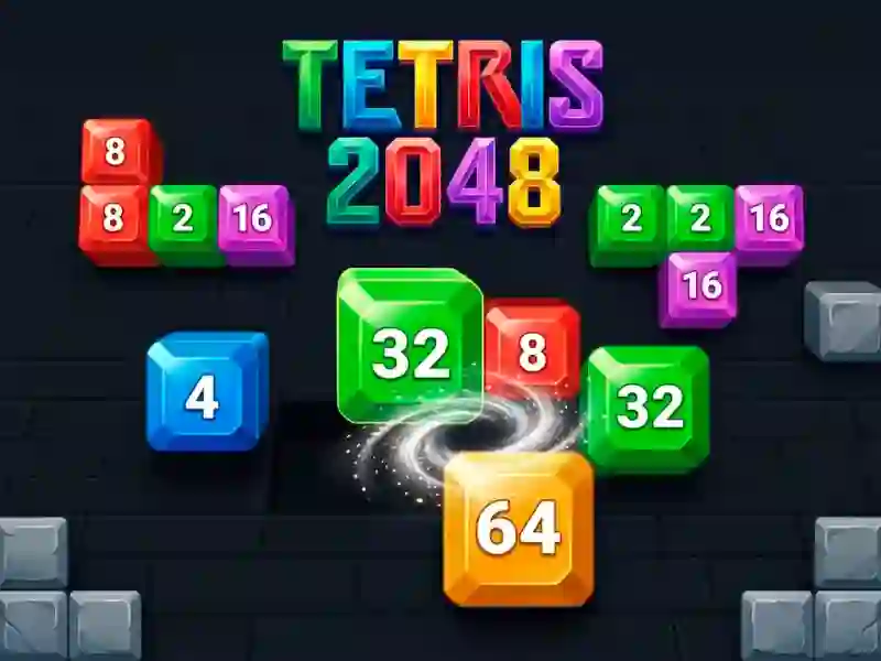 Hra Tetris 2048 online