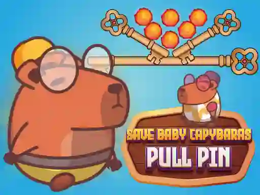 Hra Save Baby Capybaras Pull Pin online