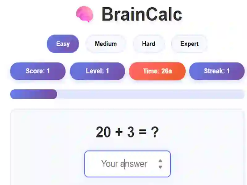 Hra BrainCalc online