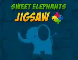 Hra Sweet Elephants Jigsaw online
