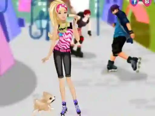 Hra Barbie on roller skates online