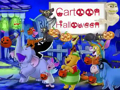 Hra Cartoon Halloween Slide Puzzle online