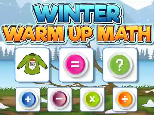 Hra Winter Warm Up Math online