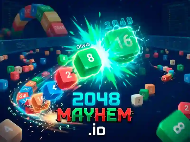 Hra 2048 Mayhem.io online