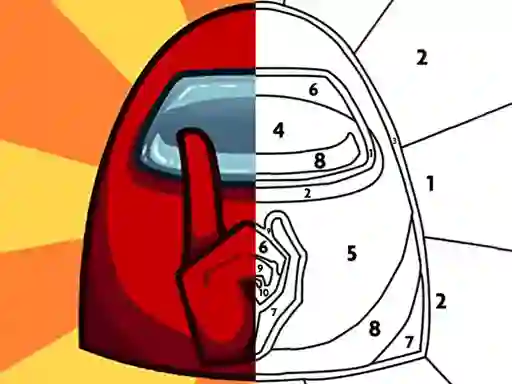 Hra Among Them Coloring Book online