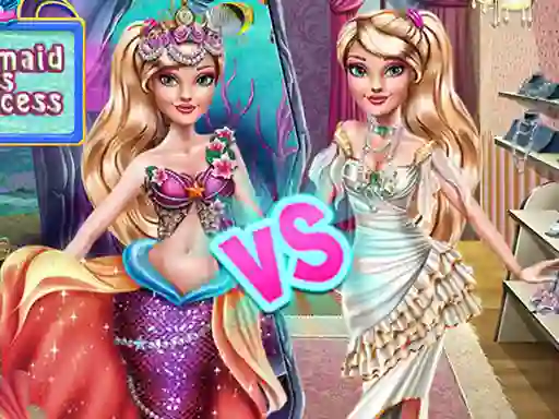 Hra Ellie Mermaid vs Princess online
