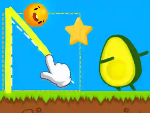 Hra Where's My Avocado Draw Lines online