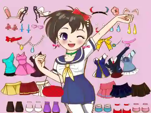 Hra Anime Dress Up Mania online