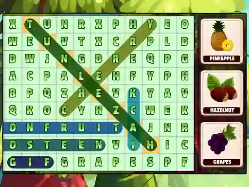 Hra Word Search Fruits online