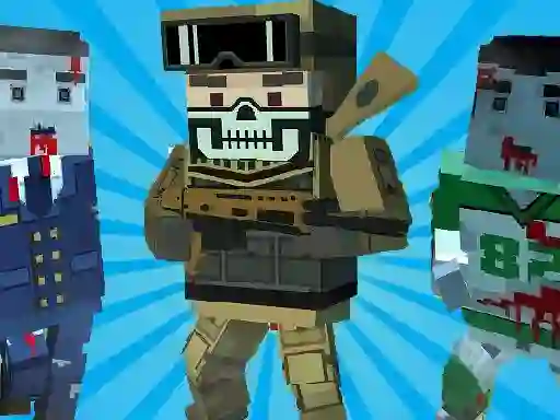 Hra Blocky Shooting Arena 3D Pixel online