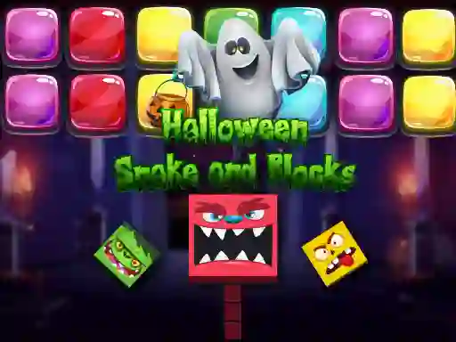 Hra Halloween Snake and Blocks online