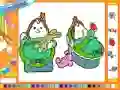 Hra Online coloring baby twins online