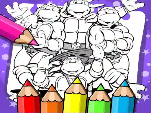 Hra Ninja Turtle Coloring Book online