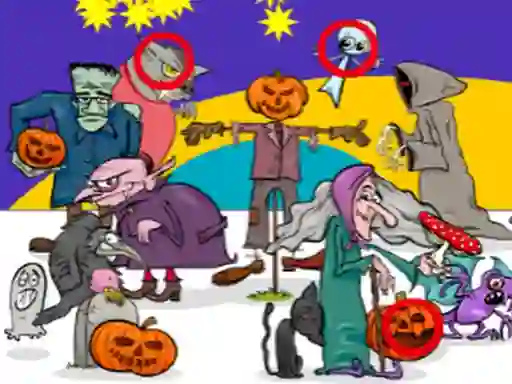 Hra Find 5 Differences Halloween online