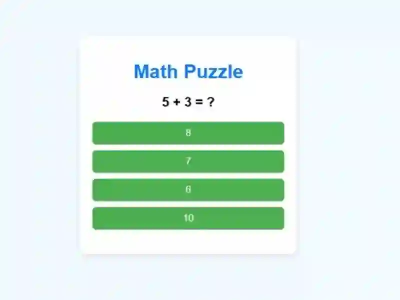 Hra Math Puzzle online