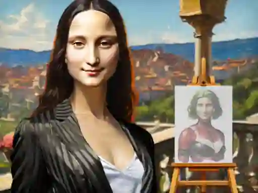Hra Mona Lisa Fashion Experiments online