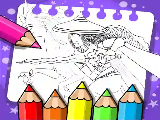 Hra Raya And The Last Dragon Coloring Book online