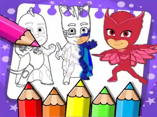 Hra PJ Masks Coloring Book online