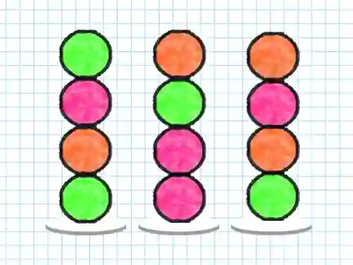 Hra Ball Sort Paper Note online