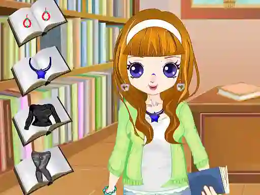 Hra Library Girl Dressup online