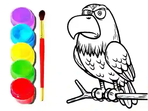 Hra Eagle Coloring Book online