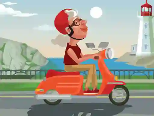 Hra City Scooter Ride Coloring online