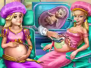 Hra Goldie Princesses Pregnant Check up online