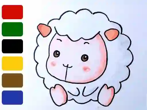Hra Baby sheep ColoringBook online