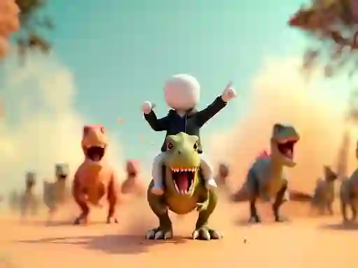 Hra Stickman: Dinosaur arena online