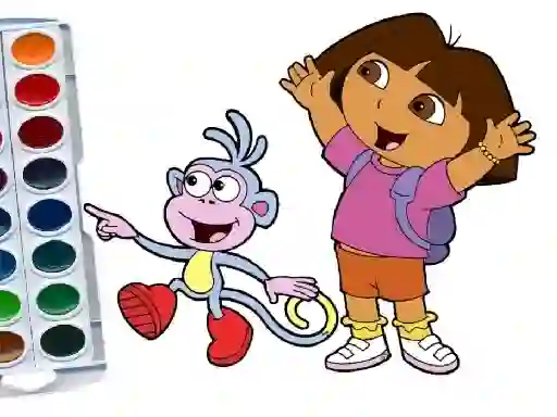 Hra Dora The Explorer Coloring Book online
