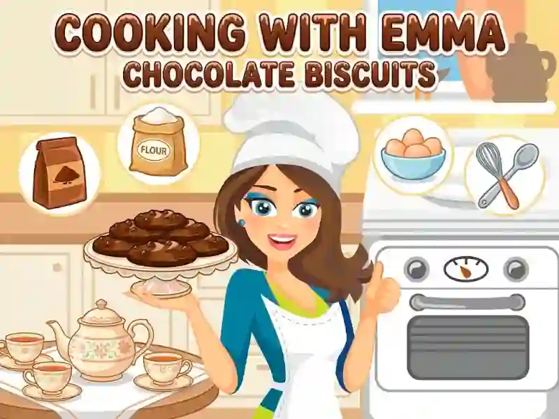Hra Cooking with Emma Chocolate Biscuits online